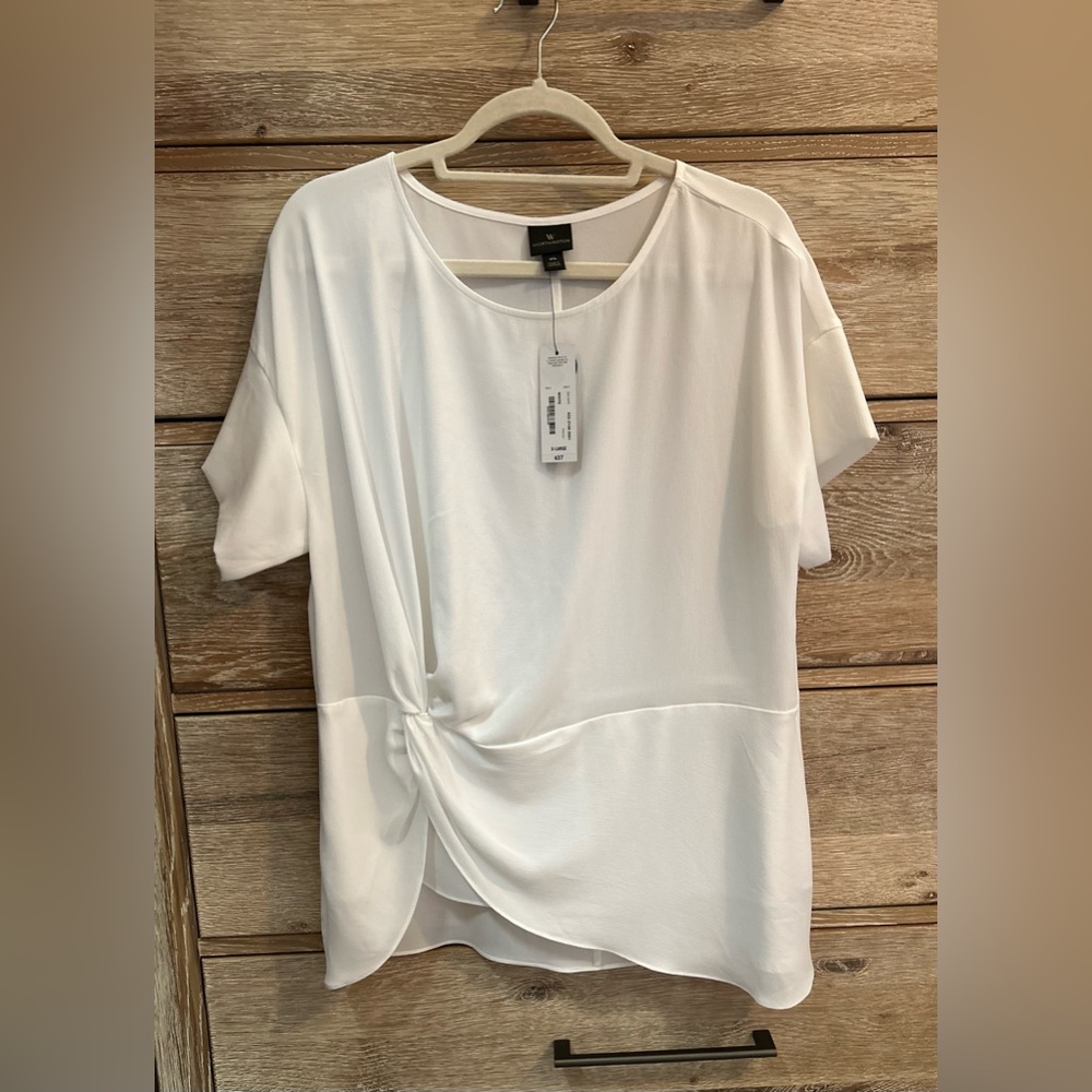 ⚪️Worthington | White Short Sleeve Blouse⚪️ - Picture 3 of 5
